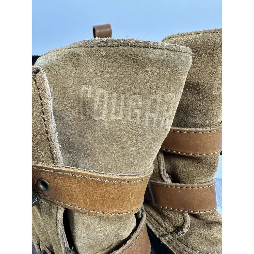 Cougar Originals Maple Sugar Winter Boots Womens 7 Suede Plaid Rubber Waterproof